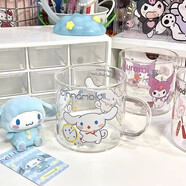 Hello Kitty杯子三麗鷗玉桂狗陶瓷馬克杯顏值杯子可愛(ài)少女 玉桂狗玻璃杯400ml