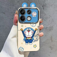 益歆適用于紅米Note13Pro+手機殼Note11背帶褲藍胖子哆啦Note12Pro電 6D視窗-白色-BS4093哆啦A夢(mèng)+a19 小米Civi2