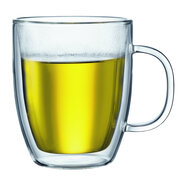 BODUM 馬克杯 雙層隔熱 玻璃材質(zhì) 家用 450ml 透明