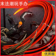 煌兮飛葉死神月牙天沖暴走牛頭黑崎一護(hù)GK手辦千年血戰(zhàn)篇ZERO死神境界 現(xiàn)貨/黑崎一護(hù)可發(fā)光 全款