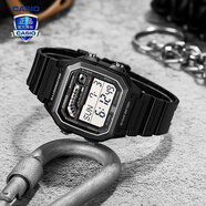 卡西歐（CASIO） 男表女表卡西歐手表男女情侶表學(xué)生時尚運動表太陽能雙顯電子表 WS-1600H-1AVPF大師黑 10年電量