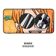 沃配 墨鏡海賊王 適用魅族Lucky08手機殼幸運luck08保護套卡通動(dòng)漫創(chuàng  )意日本路飛漫畫(huà)個(gè)性原創(chuàng  ) 墨鏡娜美（升級皮紋殼-背面PC+貼皮彩繪） 魅族Lucky08