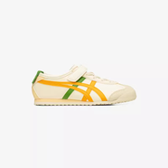 Onitsuka Tiger鬼塚虎MEXICO 66 KIDS男女童休閑透氣兒童運動(dòng)鞋 白色/橘色（中童） 27碼