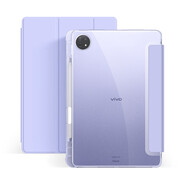 西蒙迪奧適用于vivopad2保護套vivopadAir平板保護殼新款全包防摔帶筆槽VIVOpad2平板保護殼二代air新款 【筆槽款-熏衣紫】+筆+貼 vivo pad2（12.1）