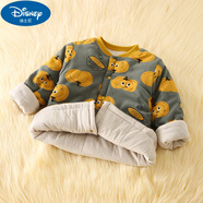 迪士尼（Disney）校服神器兒童加厚小棉襖內(nèi)膽夾棉男童女童內(nèi)搭保暖寶寶棉服外套 灰綠 110 cm (建議身高100)
