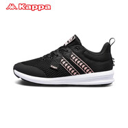 Kappa薦情侶男女款串標(biāo)運(yùn)動(dòng)鞋秋冬休閑鞋 K0865MQ26 黑色/粉色-990 37