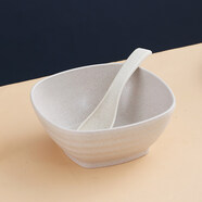 巧居巧具小麥秸稈飯碗家用摔不爛碗筷套裝小碗單個(gè)餐具吃飯碗兒童米飯碗