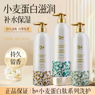 B+（besuty plus）b+小麥蛋白肽保濕柔順洗發(fā)露清爽蓬松潔凈持久留香洗發(fā)水官方正品 500ml 滋潤保濕洗發(fā)水