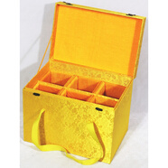 碧駝木質(zhì)包裝盒茅臺飛天定制生肖盒禮盒裝箱子禮品包裝錦盒 金色6瓶