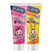 歐志姆（O-ZONE)兒童牙膏草莓味香橙味牙膏60g/支 4支裝【草莓*2+香橙*2】