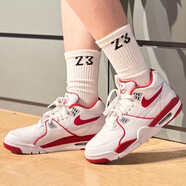 耐克（NIKE）官方艦店男鞋AIR FLIGHT 89氣墊運(yùn)動鞋AJ4兄弟款籃球鞋休閑跑步鞋 HM3467-100/AIR FLIGHT/白紅 40