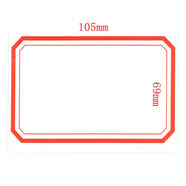 客筆鹿特大號不干膠自粘標簽貼大號標簽紙口取紙不干膠標簽可打印標簽貼 紅色特大(10.5*6.9)120貼