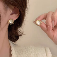 戚小米高級感貓眼耳釘女2025新款耳夾女蚊香盤(pán)款氣質(zhì)耳飾耳環(huán)無(wú)耳洞 耳夾款【無(wú)耳洞】