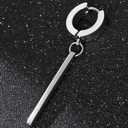 歐美飾品 個(gè)性黑色男士經(jīng)典耳墜耳釘 鈦鋼耳飾 JP316S長(cháng)條