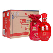 牛欄山（niulanshan）白酒 【假一罰十】 北京牛欄山  清香型白酒 53度 500mL 6瓶 五星紅瓷 整箱