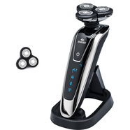 君派（GENPAI）電動剃須刀刮胡刀水洗胡須刀車載USB充電男士大功率剃胡須刀 原裝標配+備用刀頭+底座