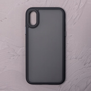 LIKGUS 適用蘋(píng)果Xs Max手機(jī)殼iPhoneX/XS全包外殼保護(hù)套XR磨砂氣囊防摔硬殼男女潮 黑色 iPhone 7p/8p