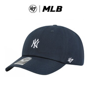 47brand帽子棒球帽鴨舌帽遮陽防曬軟頂NY/LA刺繡 47brand 深藍(lán)色(小標(biāo)NY刺繡)