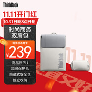 ThinkPad  時(shí)尚商務(wù)雙肩包筆記本電腦背包15.6英寸男女書包素采灰