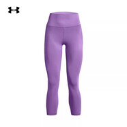 安德瑪（Under Armour）瑜伽褲25秋冬新款Meridian女子訓(xùn)練跑步運(yùn)動舒適柔感緊身九分褲 明星紫560 M (165)