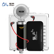魅聲T6-2外置聲卡套裝手機(jī)電腦錄音通用裝備家用網(wǎng)紅K歌麥克風(fēng) 升級(jí)款·T6-5H小奶瓶音質(zhì)清晰高穿透力(黑色) 搭配美顏補(bǔ)光燈落地支架