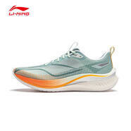 李寧（LI-NING）赤兔7PRO男跑步鞋競速跑鞋SOFT輕量減震回彈穩(wěn)定支撐透氣運動鞋男 淡苔藍/千山翠（赤兔7PRO） 44