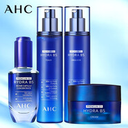 AHCB5水乳套裝女士 專(zhuān)研玻尿酸護膚品套裝水盈柔 水140ml+乳140ml+面霜+精華30ml