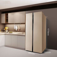美的BCD-528WKPZM(E)電冰箱風(fēng)冷無(wú)霜雙開(kāi)門(mén)家用變頻智能對開(kāi)門(mén)【尾貨機】 芙蓉金BCD-535WKPZM(E)