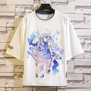 洛必達請問(wèn)您今天要來(lái)點(diǎn)兔子嗎五分袖短袖T恤男女香風(fēng)智乃提比動(dòng) 桔色 37 4XL建議181-210斤