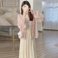 莉紗芙特針織時(shí)尚氣質(zhì)女神范衣服套裝新款連衣裙子2025年春秋季女士裝長(zhǎng)袖 粉色毛衣十米白色裙 均碼 （建議：85-130斤）