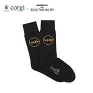 CORGI柯基DOCTOR WHO聯(lián)名條紋襪情侶棉女春季中筒襪男送男友情人節(jié)禮物 Black 女款35-39