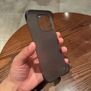 倩倍適用蘋果15ProMAX手機殼無邊框14新款16超薄11防摔iPhone13透明X微磨砂12散熱半包簡約保護(hù)套硬殼 無邊框*半透明磨砂【透黑色】 iPhone 13Mini【5.4寸】