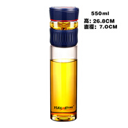宜加美（YIJIAMEI）雙層玻璃杯大容量泡茶杯旅行水杯茶水分離防漏 b803雙層玻璃55(玻璃茶倉(cāng)) 0ml 0只