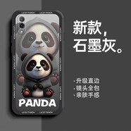 勞弗 vivo y97手機殼保護套 y93/y93s鏡頭全包 y91防摔硅膠卡通熊貓軟殼 經(jīng)典黑-熊貓黑色 vivo y97