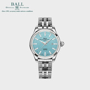 波爾（BALL）鐵路傳承系列長(cháng)青男表NM2080D木紋復古設計瑞表手表 NL2080D-S2J-IBER女冰藍彩虹