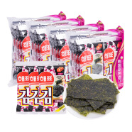 海牌菁品韩国进口 番茄味海苔2g*32包 饭团寿司韩餐即食紫菜64g四大袋