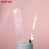 COOKSS嬰兒刮泥勺寶寶輔食工具吃蘋(píng)果泥刮勺子不銹鋼刮果泥神器兒童餐具