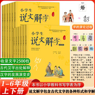 小學(xué)生說(shuō)文解字兒童版少兒一二三四五六年級上下冊全套彩繪注音版語(yǔ)文生字學(xué)習書(shū)字詞通識字認字生字幼小銜接教學(xué)教師漢字起源書(shū)籍 說(shuō)文解字1-6年級上下冊12本全套 小學(xué)一年級