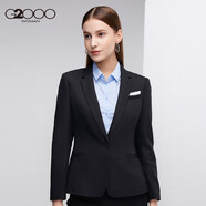 G2000女裝外套商務(wù)修身小西裝優(yōu)雅職業(yè)口袋裝飾設(shè)計(jì)西服16711112 黑色/99 160/80A/S