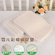 可淘氣（KETAOQI）可淘氣新生兒隔尿墊防水可洗透氣嬰兒尿墊純棉彩棉寶寶防漏尿小號 小猴子 35*45cm十條裝