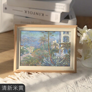 維佳框業(yè)WIKEA相框定制擺臺(tái)8寸八12畫框裝裱掛墻訂做A3a4油畫框外框裱框架木框 清新米黃 8開/k掛墻【可放26.6x38.0cm】