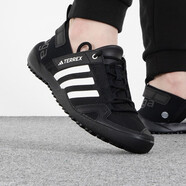 阿迪達斯（adidas）溯溪鞋男2024夏新款DAROGA戶(hù)外越野防滑低幫透氣運動(dòng)涉水鞋HP8636 HP8636/升級/前掌涉水/黑 40.5