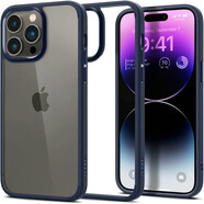 SPIGEN 韓國保險杠蘋果14手機殼iPhone14Promax全包防摔保護套新款時尚14plus 海軍藍 iPhone 14Pro