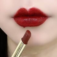 蘭奕（LANYI）李佳琪推薦不掉色不沾杯豆沙色口紅雨衣啞光素顏顯白持久防水滋潤 #605復古姨媽色  自帶口紅雨衣