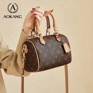 奧康（Aokang）包包女包托特單肩包經(jīng)典復古斜挎包手提包生日禮物送女友送老婆 BG703004-咖啡色