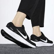 耐克（NIKE）跑步鞋女鞋2025夏季新款ZOOMSTRUCTURE運(yùn)動(dòng)鞋輕便舒適百搭休閑鞋 DA8570-001 黑色 38.5