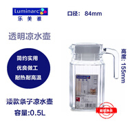 樂(lè )美雅家用條紋壺八角壺涼水壺玻璃冷水壺扎壺鴨嘴壺玻璃水壺耐熱大容量 條紋壺0.5L