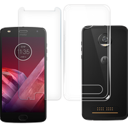 拓蒙Moto ZPlay手機殼摩托羅拉XT1635-03保護套Z2Play全包防摔XT1710-08 Moto Z2PAY全包防摔殼+鋼化膜+指環(huán)支架