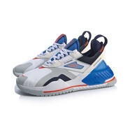 李寧（LI-NING）男鞋休閑鞋男新品001 T2000日進(jìn)斗金男子潮流運(yùn)動鞋健身慢跑鞋AGL 標(biāo)準(zhǔn)白/硬幣灰/水手藍(lán)-5 40