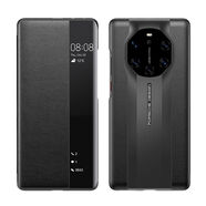 適用于華為Mate10保時捷手機(jī)殼maters真皮套Porsche Design翻蓋 Mate40RS玄黑